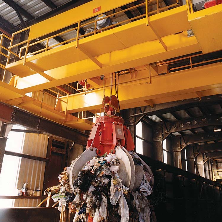 無人值守自動化起重機在安徽某垃圾發電廠中的應用